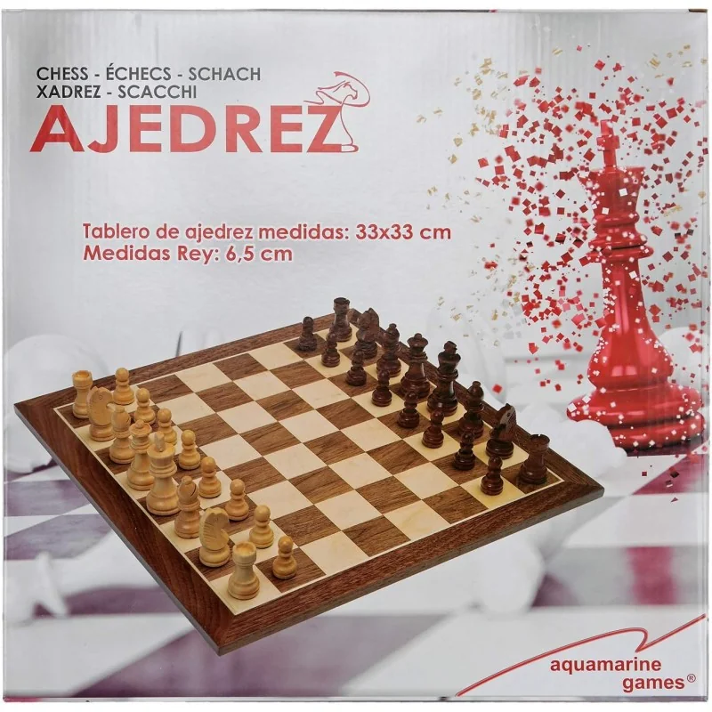 TABLERO AJEDREZ Y PIEZAS STAUNTON