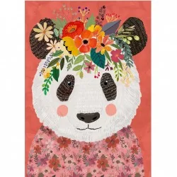 Puzzle 1000 pzs. Floral Friends, Cuddly Panda