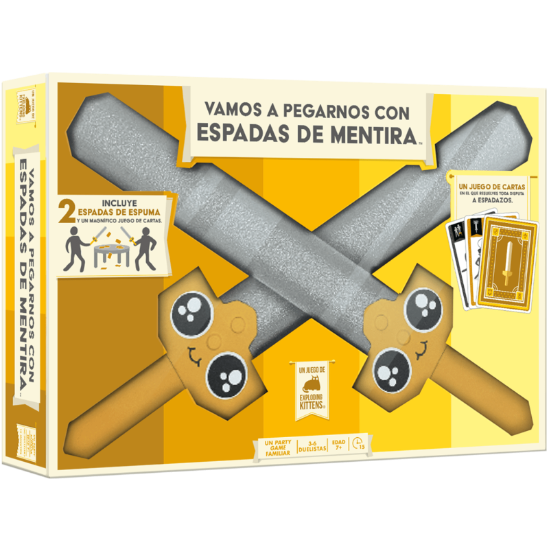 VAMOS A PEGARNOS CON ESPADAS DE MENTIRA