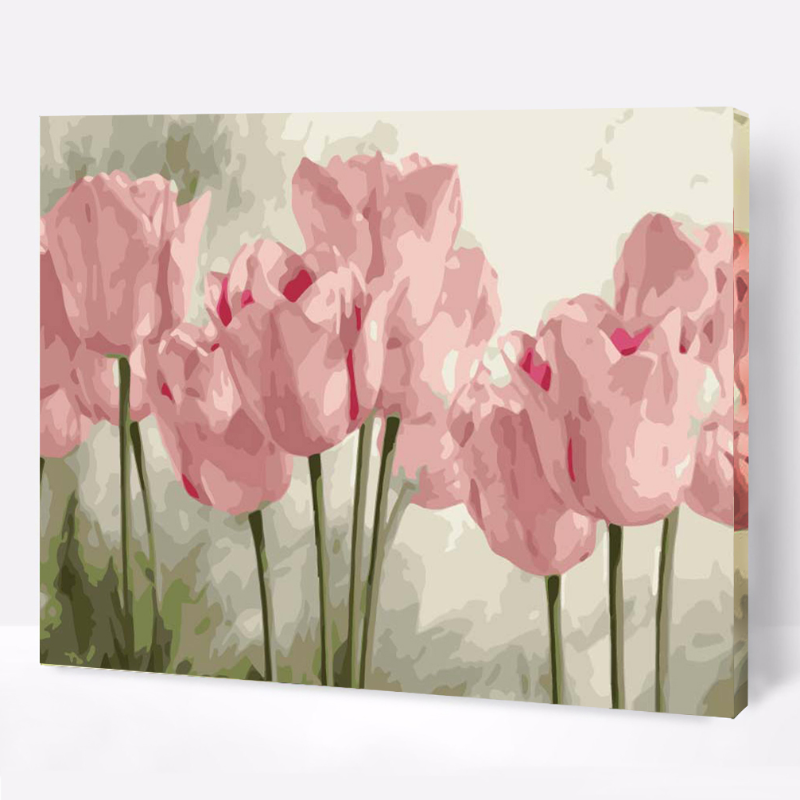 KIT PAINT BY NUMBERS TULIPANES 40x50