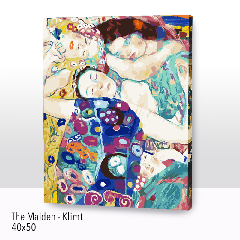 KIT PAINT BY NUMBERS THE MAIDEN -KLIMT 40x50