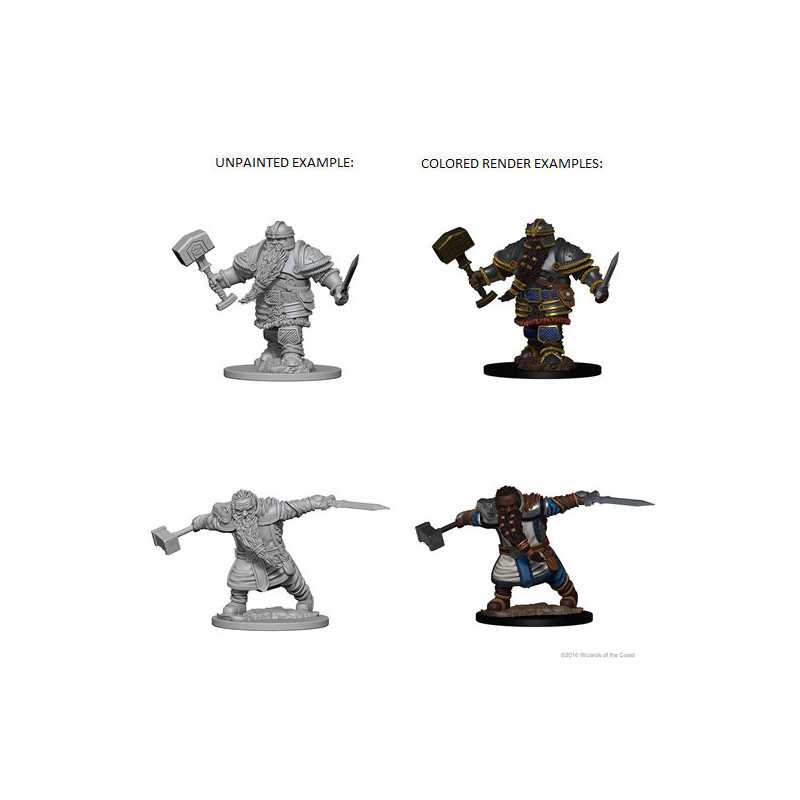 MINIATURAS D&D: DWARF MALE FIGHTER