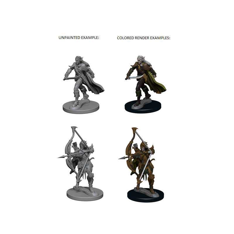 MINIATURAS D&D: MALE ELF FIGTHER