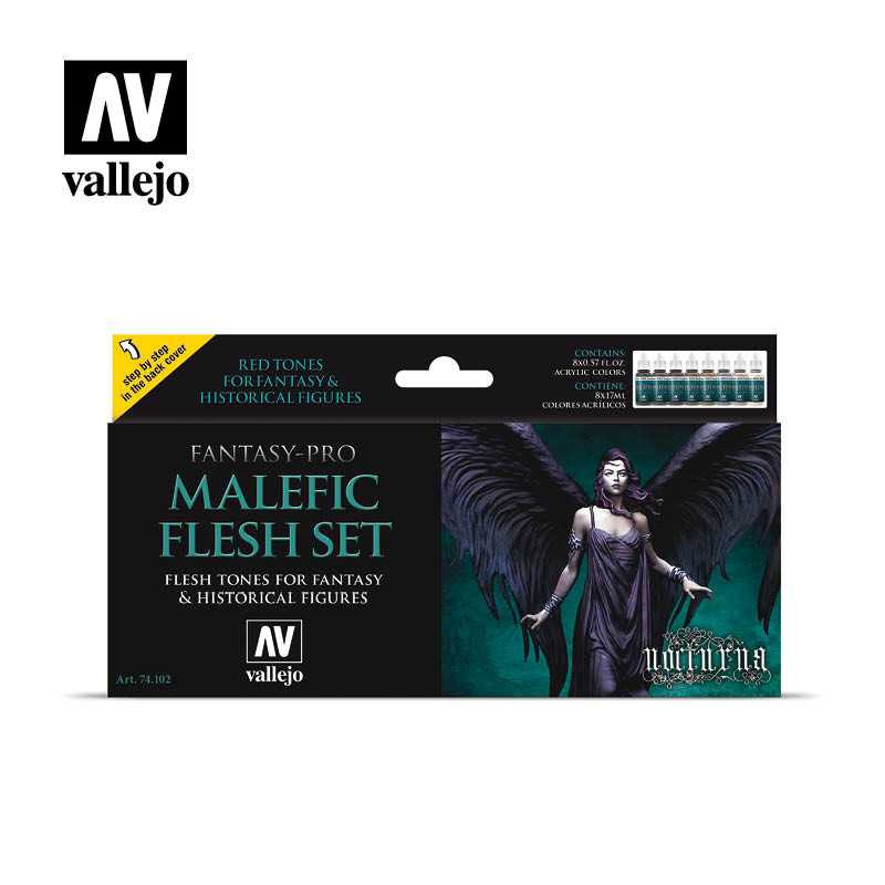 FANTASY-PRO MALEFIC FLESH SET 8x17ml.