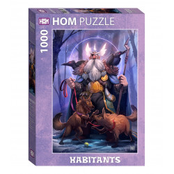 Puzzle 1000 pzs Habitants - Odín y sus perros