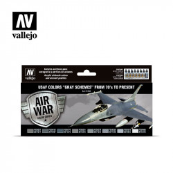 MODEL AIR SET: USAF "GREY SCHEMES" FROM 70s TO PRESENT (8)