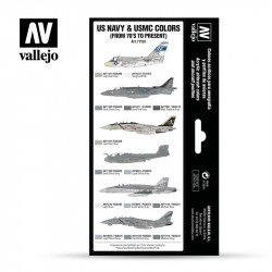 MODEL AIR SET: US NAVY & USMC FROM 70s TO PRESENT (8)