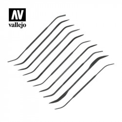 SET DE 10 LIMAS DE CURVADAS PARA MODELISMO