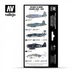 MODEL AIR SET: US NAVY & USMC WWII 1940-1945 (8)