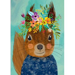 Puzzle 1000 pzs. Floral Friends, Sweet Squirrel